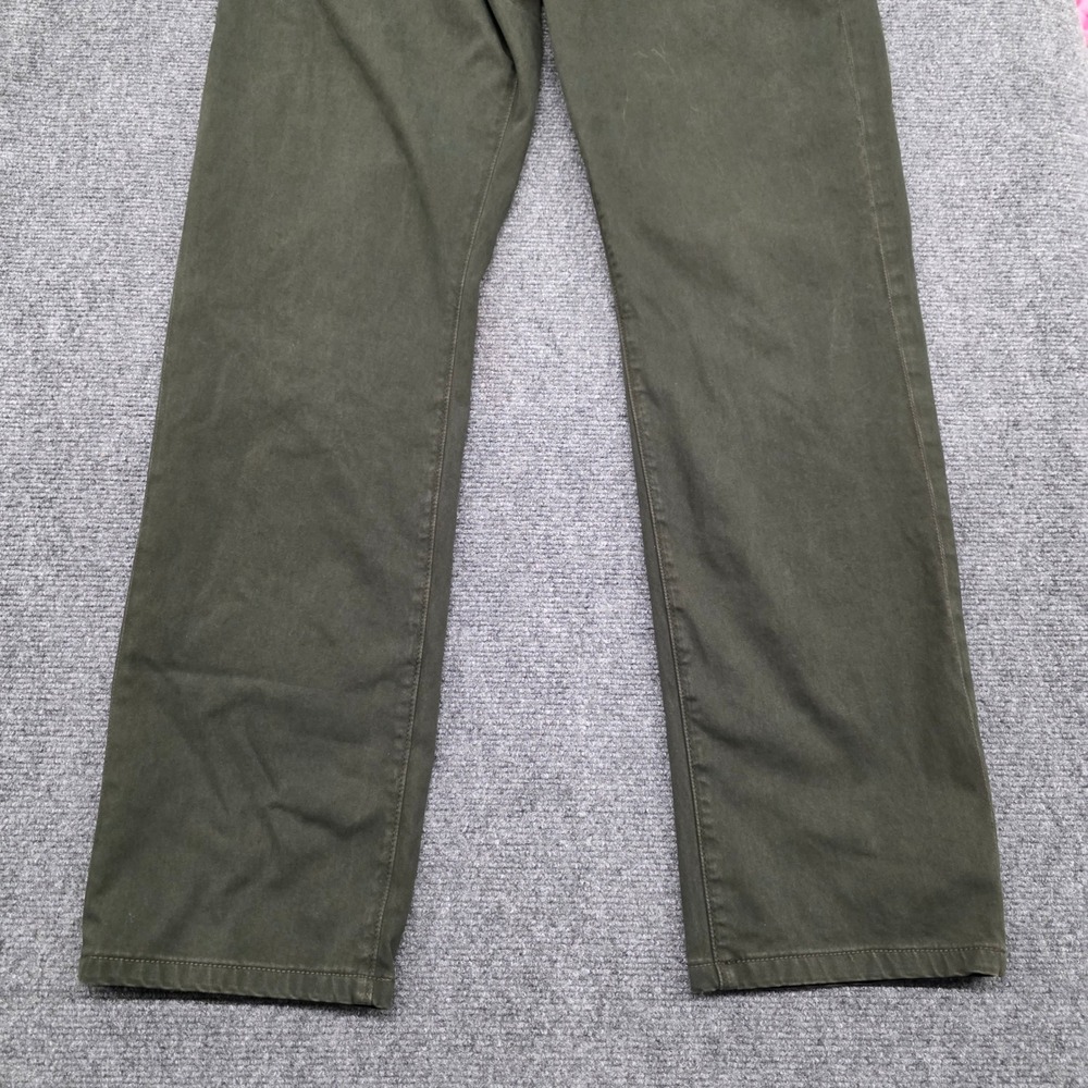 AG Adriano Goldschmied The Graduate Tailored Leg Pants Mens 34x34 Olive Green - Picture 4 of 12